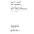 AEG 430D-W Owners Manual