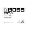 BOSS PSM-5 Owners Manual