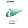 ROSENLEW RW425 Owners Manual