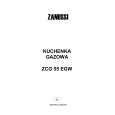 ZANUSSI ZCG55EGW Owners Manual