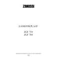 ZANUSSI ZGF754IX Owners Manual