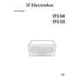 ELECTROLUX EFG540G/A Owners Manual