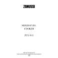 ZANUSSI ZCG611X Owners Manual
