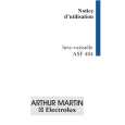ARTHUR MARTIN ELECTROLUX ASF484 Owners Manual