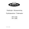ROSENLEW RTT2360 Owners Manual