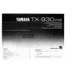 YAMAHA TX-930 Owners Manual