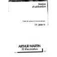 ARTHUR MARTIN ELECTROLUX TV2800N Owners Manual