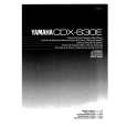 YAMAHA CDX630 Owners Manual