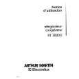 ARTHUR MARTIN ELECTROLUX RT3000E Owners Manual