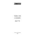 ZANUSSI ZGF791ITW Owners Manual