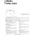 RHODES MK-60 Owners Manual