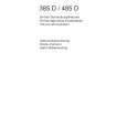 AEG 485D-W Owners Manual