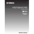 YAMAHA YST-SW015 Owners Manual