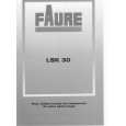 FAURE LSK30W1 Owners Manual