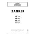 ZANKER VK320 Owners Manual