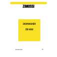ZANUSSI ZDI6052X Owners Manual
