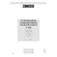 ZANUSSI F1646 Owners Manual