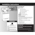 WHIRLPOOL TGP325KQ0 Installation Manual