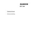 ZANKER ZKF 1206 Owners Manual