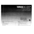 YAMAHA K-07 Owners Manual
