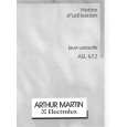 ARTHUR MARTIN ELECTROLUX ASL672 Owners Manual