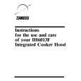 ZANUSSI IH6013F Owners Manual
