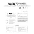 YAMAHA CDV-W901 Owners Manual