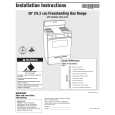 WHIRLPOOL TGP305RV0 Installation Manual
