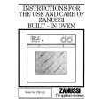 ZANUSSI FBi523W Owners Manual