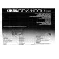 YAMAHA CDX-1100U Owners Manual