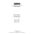 ZANUSSI ZCE651X Owners Manual