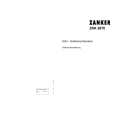 ZANKER ZKK2670 Owners Manual