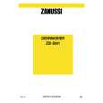 ZANUSSI ZDI6041W Owners Manual