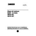 ZANUSSI ZH741ST Owners Manual