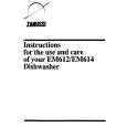 ZANUSSI EM612 Owners Manual
