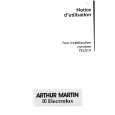 ARTHUR MARTIN ELECTROLUX FE2519N1 Owners Manual