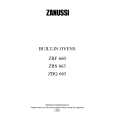 ZANUSSI ZBQ665ALUR Owners Manual