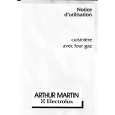 ARTHUR MARTIN ELECTROLUX CG6022-1 Owners Manual