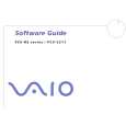 SONY PCV-RS112 VAIO Software Manual