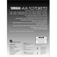 YAMAHA AX-1070 Owners Manual