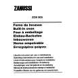 ZANUSSI ZOB90S Owners Manual