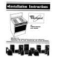 WHIRLPOOL SE960PEPW3 Installation Manual