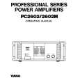YAMAHA PC2602 Owners Manual