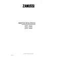 ZANUSSI ZFC50/2 Owners Manual