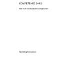AEG Competence 544B Owners Manual