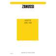 ZANUSSI ZHC940W Owners Manual
