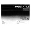 YAMAHA M-40 Owners Manual