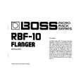 BOSS RBF-10 Owners Manual