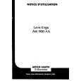 ARTHUR MARTIN ELECTROLUX AW900AA Owners Manual