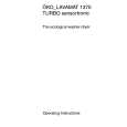 AEG Lavamat 1370 Owners Manual
